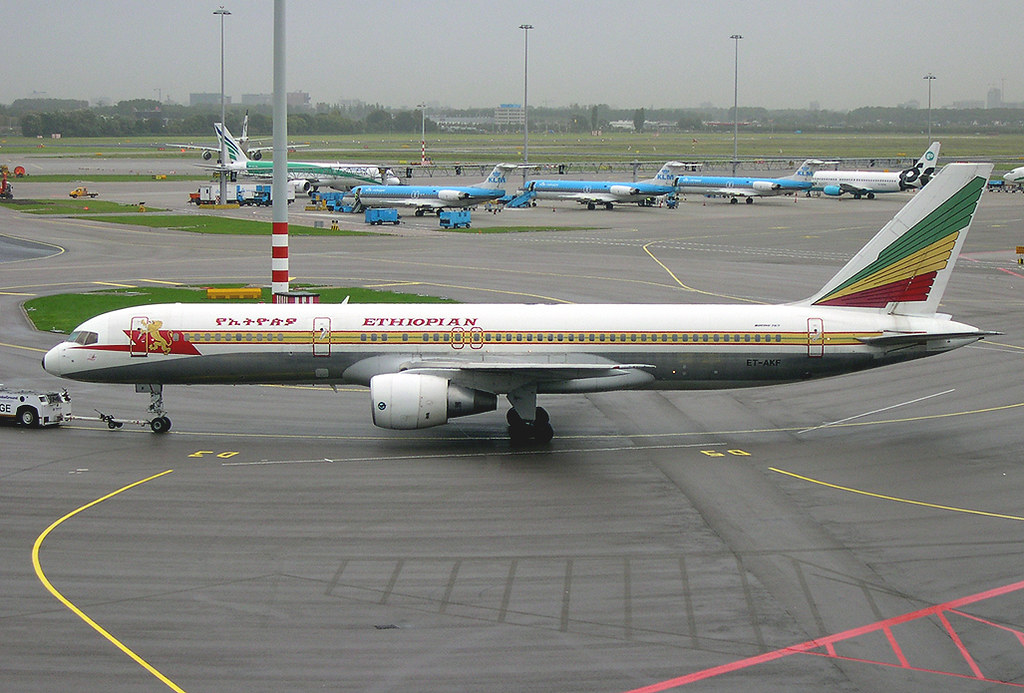Aircraft at terminal